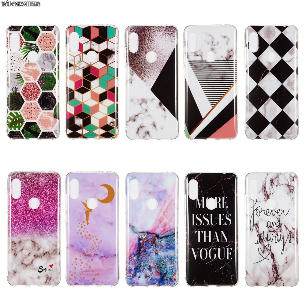 Текстура гранита мрамора узор чехол для телефона Xiaomi mi A2 6X F1 красный примечание 6