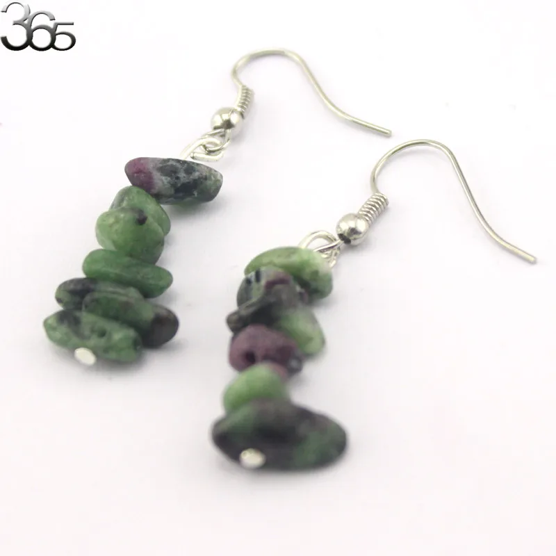 Free Shipping Beautiful Jewelry Hook Semi Precious Natural Genuine Gems Stone Chips Chip Woman Earrings | Украшения и аксессуары