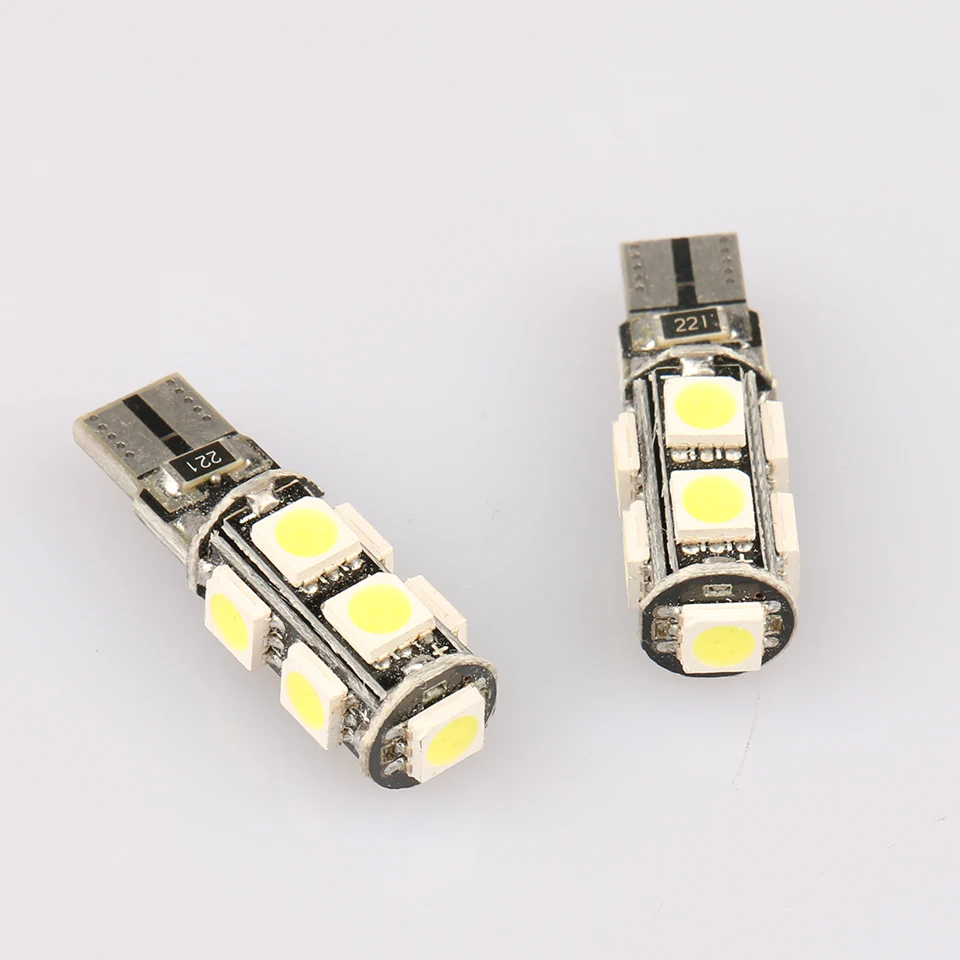 10psc T10 W5W 194 168 5050 9 SMD CANBUS безошибочный автомобильный светильник светодиодный