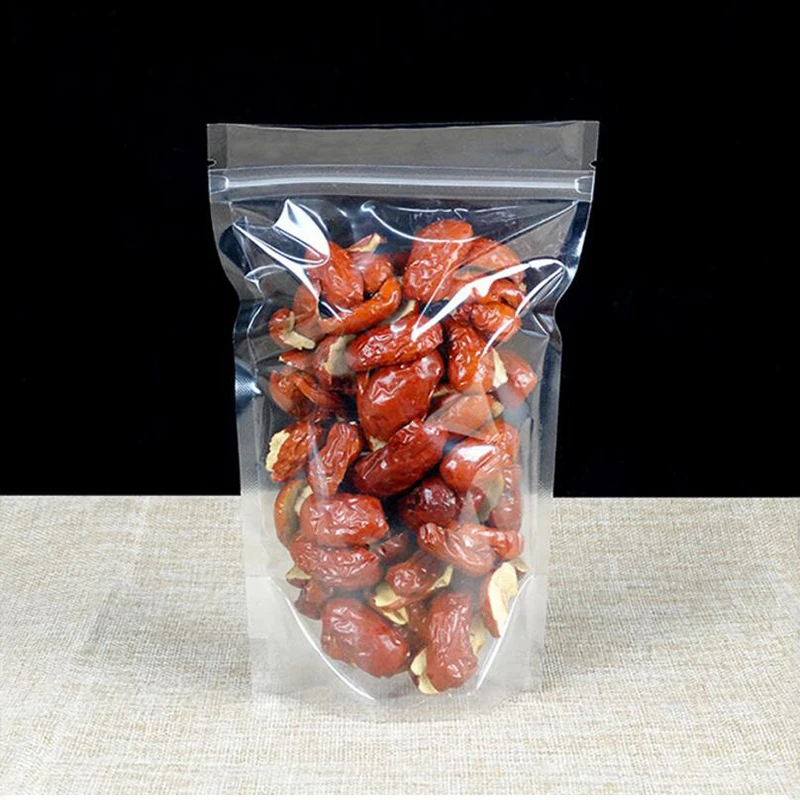 100 шт. Кристальный стоячий напитка Кофе Пластик упаковывая мешок мешки замка