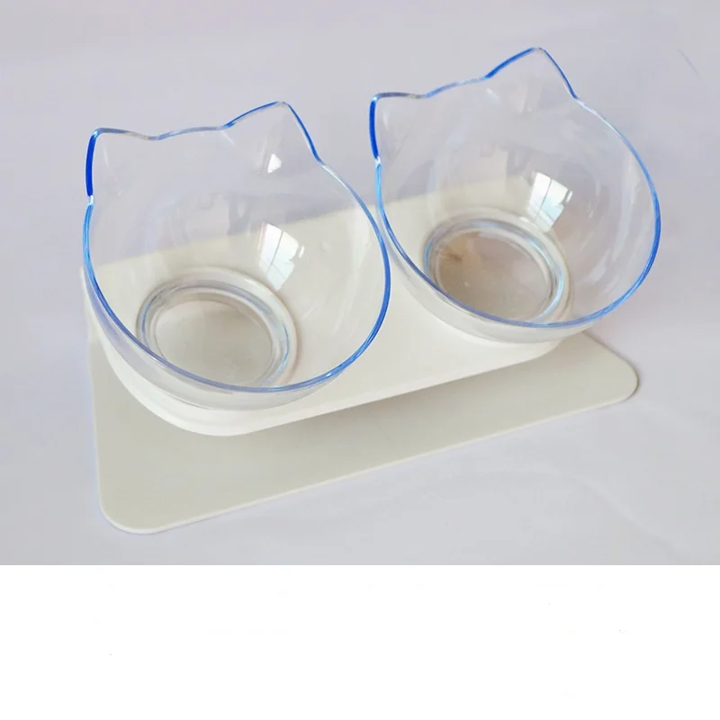 2019 fashion cats pets double bowl diameter 13CM plastic anti-skid durable pet | Дом и сад
