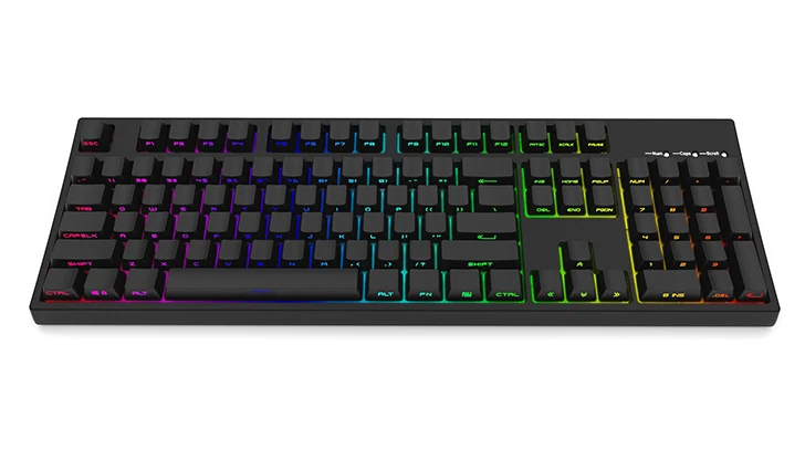 Black PBT Double Shot 104-key боковая подсветка светит через полупрозрачные колпачки OEM профиль для Cherry MX переключатели механической клавиатуры - Цвет: Black