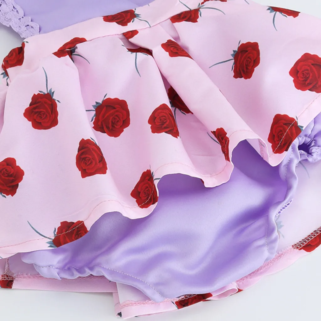 Baby Girl Sleeveless Lace Rose Floral Print Romper Jumpsuit Sunsuit Hairaband Set Newborn Toddler Infant Summer Fashion | Детская одежда