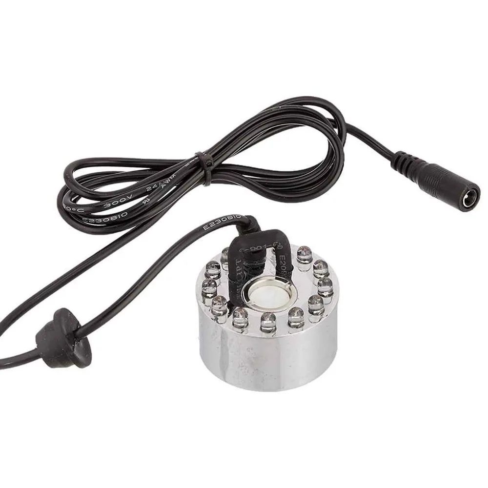 Aquarium Quiet Water Shortage Protection 12 LED Mist Maker Fogger Fountain Pond Fog Atomizer Air Humidifier 220-240V EU | Дом и сад