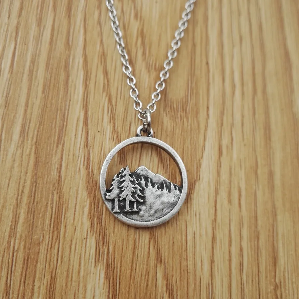 10 шт. ожерелья и подвески античное посеребренное ожерелье с подвеской в виде