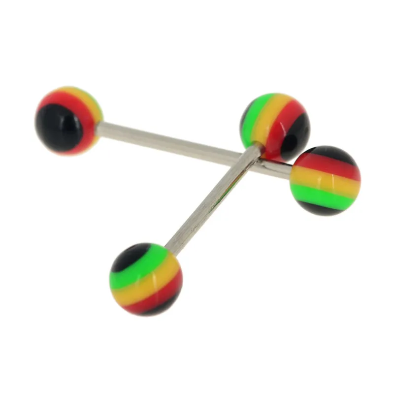 5 шт./лот разноцветные акриловые шарики Оптовая продажа из нержавеющей стали для