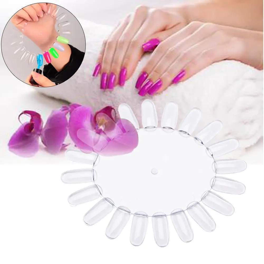 1 Clear Color Card 50 шт. ложный дисплей для дизайна ногтей веерные колеса для полировки доска для практики палочки для маникюра акриловые инструменты для УФ гель-лака наборы - Цвет: 1 Clear Color Card
