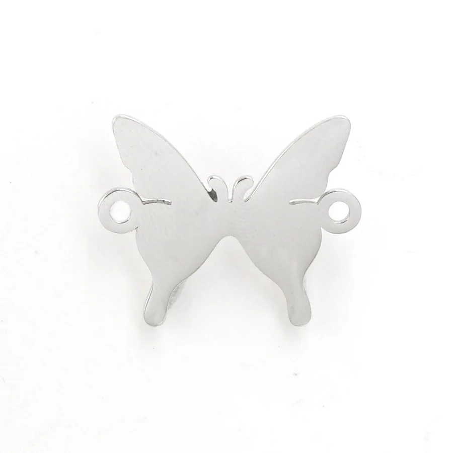 

Jaymaxi Butterfly Charms Connectors Stainless Steel Highly Polished Handmade DIY Jewelry Making 20.5*25mm 20Pieces/lot
