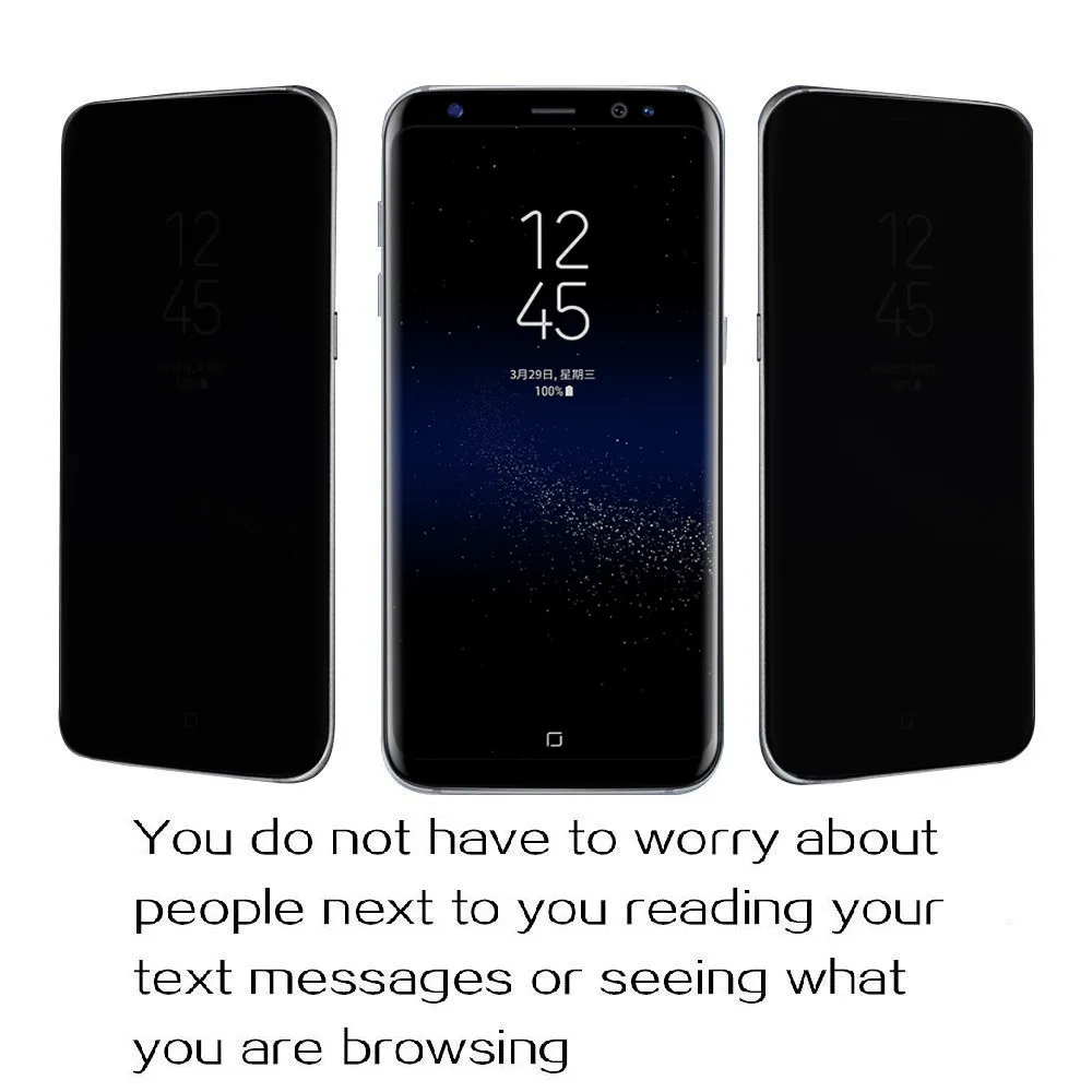 Для Samsung Galaxy S9 Plus защитная пленка на весь экран Защита от шпиона закаленное стекло