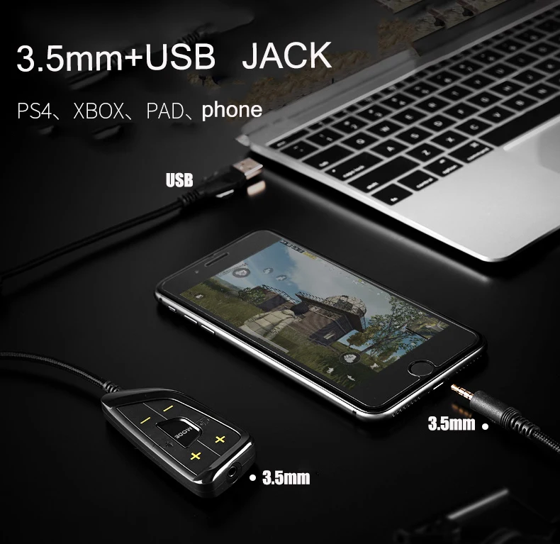 Игровые наушники, гарнитура, наушники 3,5 мм, USB с микрофоном, микрофон, ПК, телефон, ноутбук, компьютер, PS4, Xbox gamer,, Somic, G936