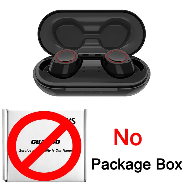 Black CBAOOO TWS Bluetooth наушники 5,0 мини беспроводные наушники спортивные Bluetooth гарнитура стерео бас наушники Handsfree IPX5 с микрофоном - Цвет: Black