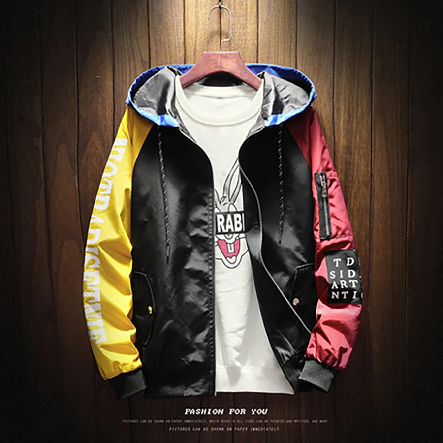 2019 винтажная Лоскутная куртка для мужчин водонепроницаемый свободный