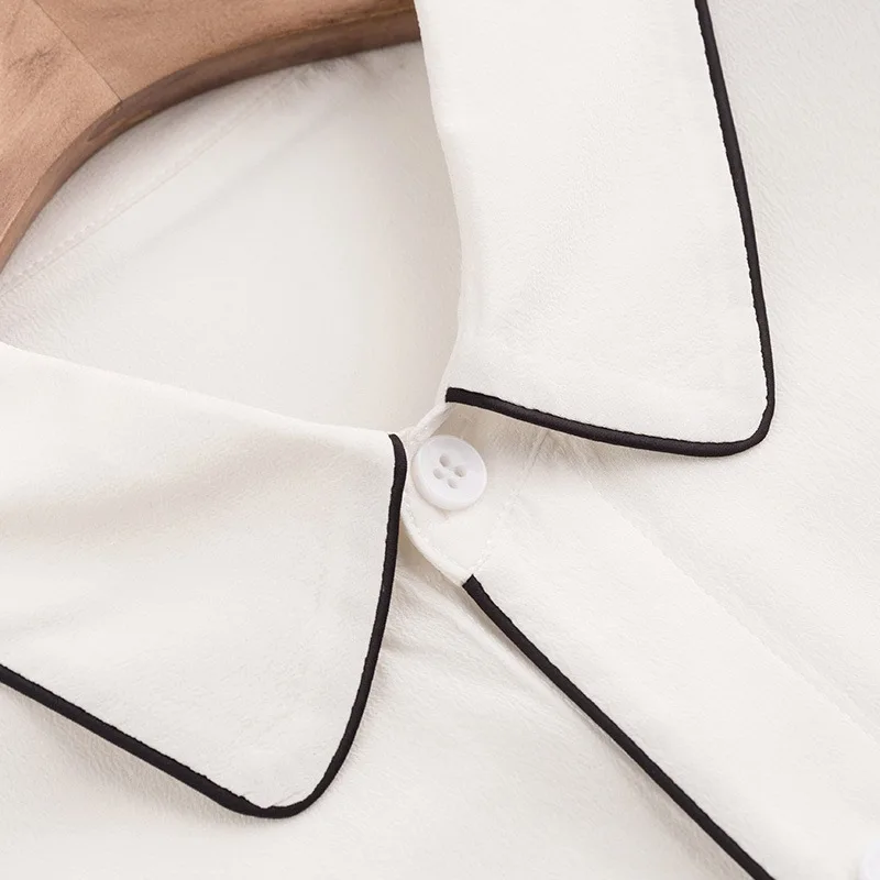 2019 Women Chiffon Blouse Long Sleeve White Tops Turn Down Collar Ladies Office Shirts Business Work Casual Female Blouses Shirt |