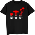 Забавная Мужская рубашка с коротким рукавом в виде грибов, модная мужская футболка с принтом, футболки в стиле хип-хоп, уличная одежда в стиле Харадзюку