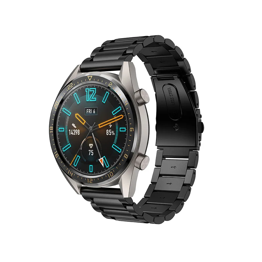 Для HUAWEI WATCH GT GT2 ремешок из нержавеющей стали, быстрая замена, Миланская петля, браслет, ремешок для часов 22 мм