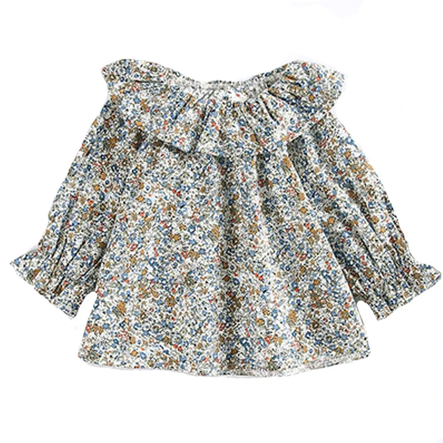 2020 одежда для маленьких девочек школьная форма весенне осенняя хлопковая блузка