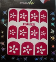 wholesale 2014 highly recommend 48 styles Nail Art French tip 3D nail stickers 1000packlot free shipping