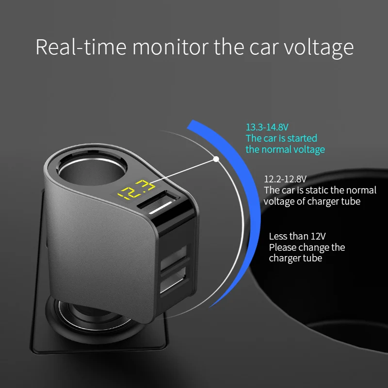 Evewher 3.1A DVR 3USB автомобильное зарядное устройство для мобильного телефона в