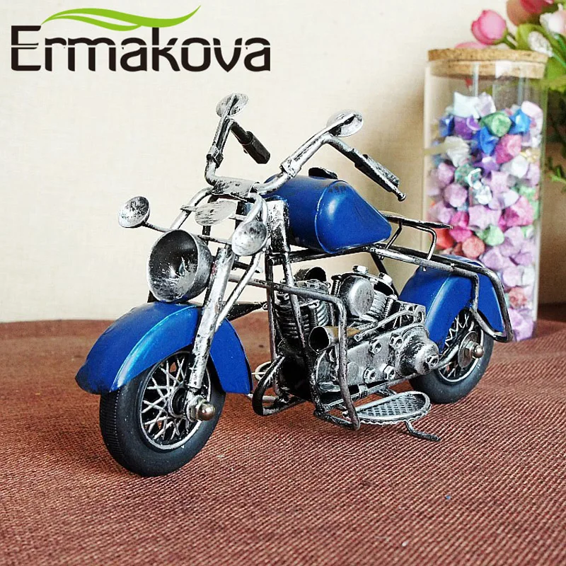 ERMAKOVA винтажная модель мотоцикла Ретро фигурка двигателя Железный мотоцикл