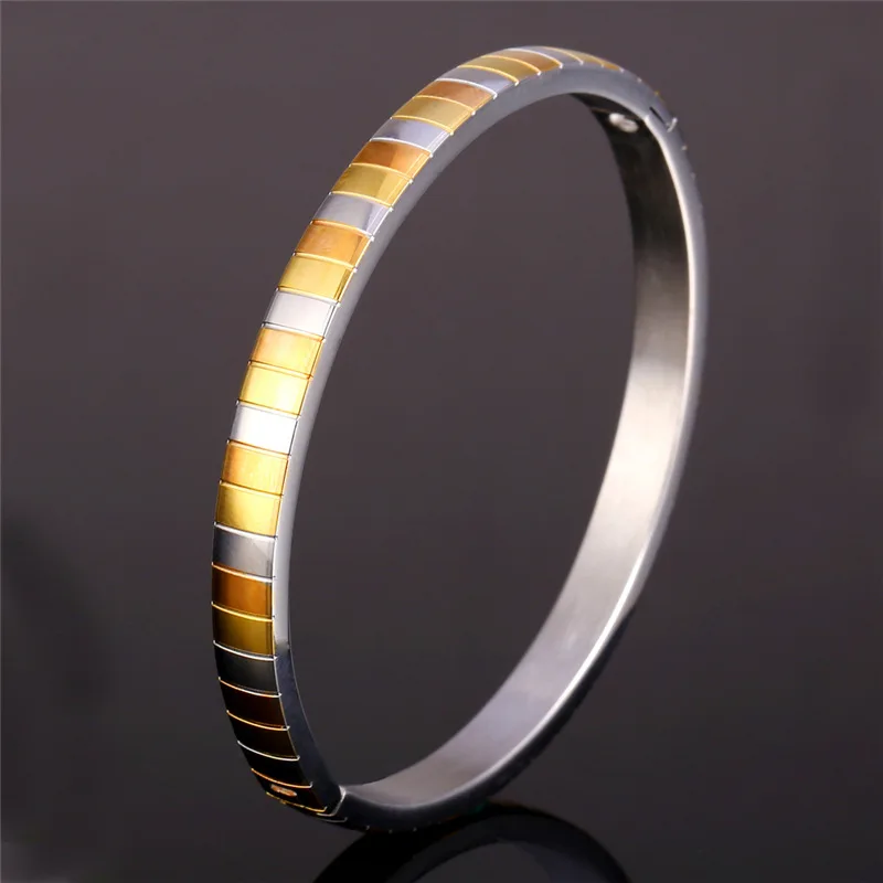 U7 Европейский Комбинированный Браслет Для Женщин Позолоченный и Нержавеющей