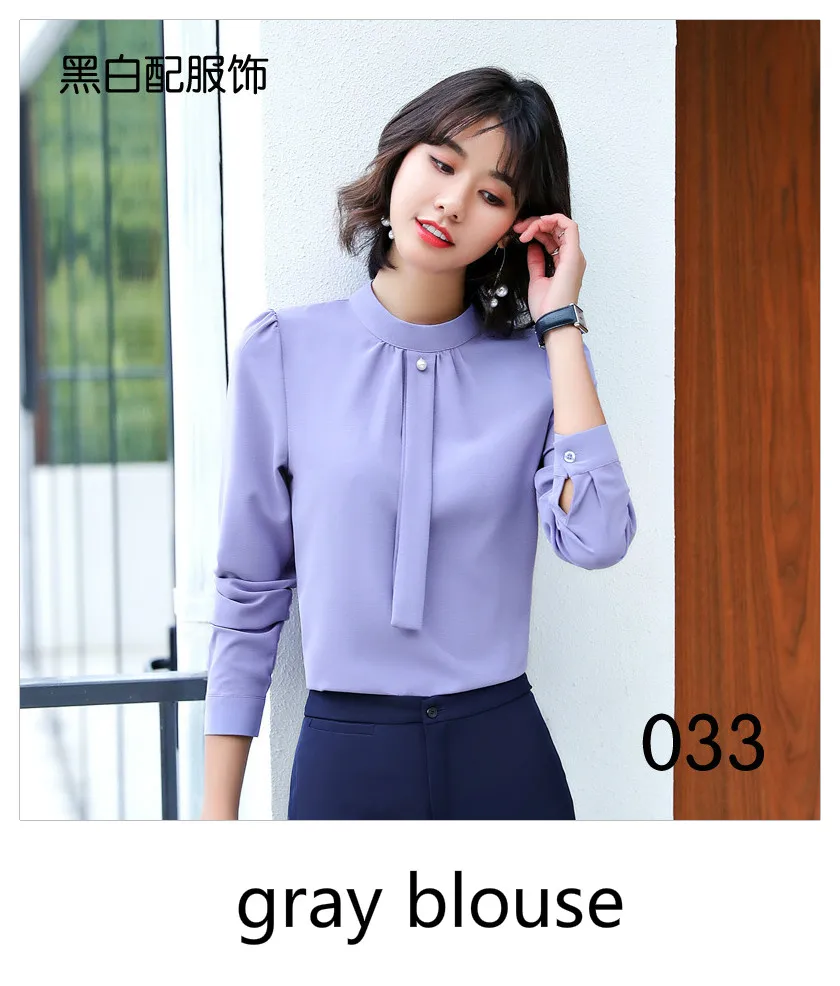 033 grey shirt Тонкий женский Блейзер, Женское пальто, костюм, формальная повседневная куртка, костюм на одной пуговице, женские блейзеры, офисная одежда, Casaco Jaqueta - Цвет: 033 grey shirt