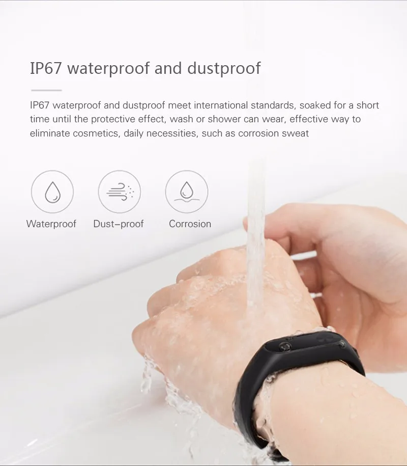 Xiaomi mi Band 2 mi band mi Band 2 браслет OLED сенсорный экран фитнес-трекер для измерения сердечного ритма IP67 водонепроницаемый