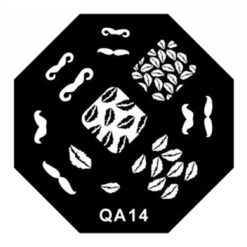 Серия QA дизайн ногтей штамповка шаблон изображения Новый сексуальный модный