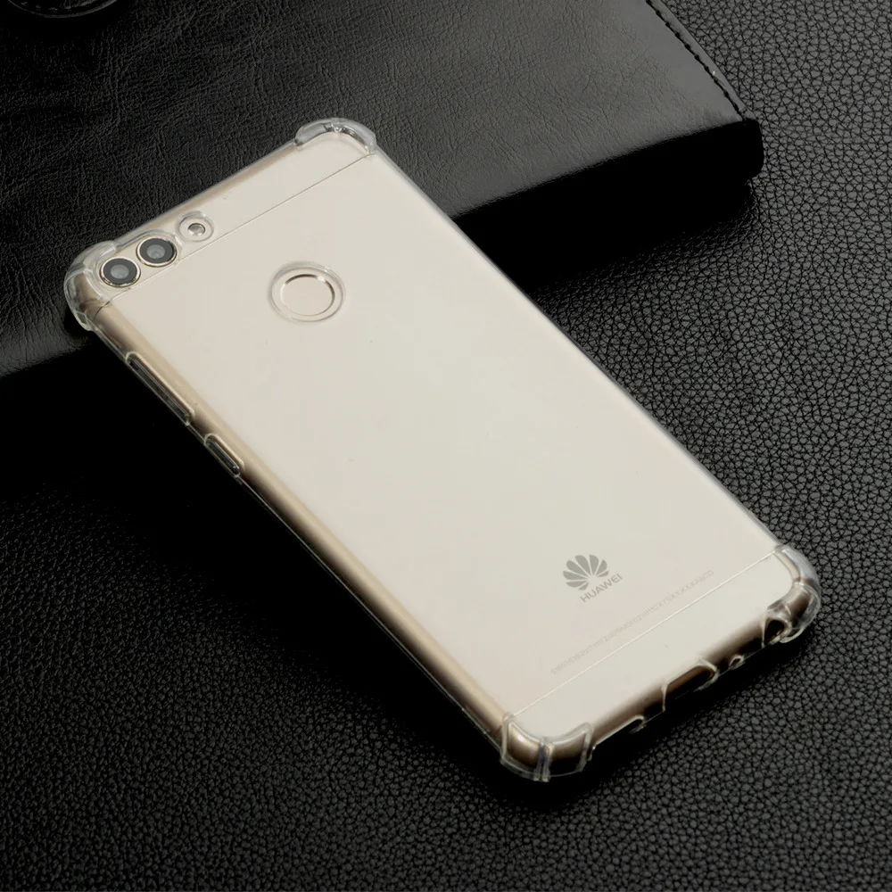 High quality transparent reinforced Anti-falling Soft Silicone phone case For Huawei P SMART coque fundas etui cover cases |
