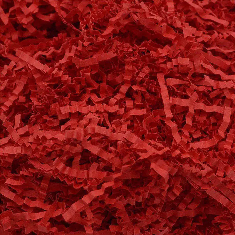 1000 г сморщенная нарезанная бумага Shred наполнитель для подарочной упаковки корзина для хранения крафт постельные принадлежности ювелирные изделия Упаковка Дисплей Аксессуары - Цвет: Red