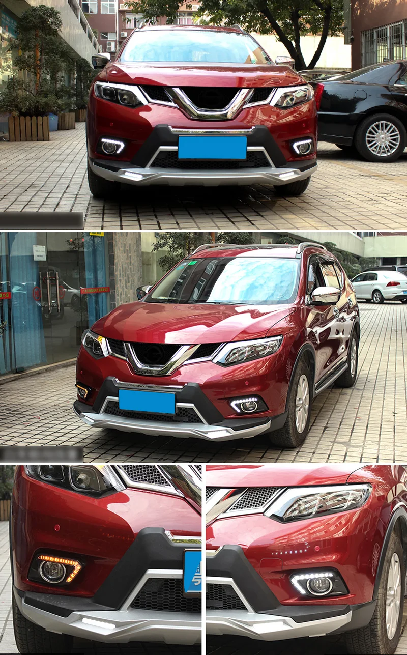 Для Nissan X-trail Xtrail X Trail дневной ходовой светильник светодиодный DRL противотуманный фонарь для вождения желтый указатель поворота