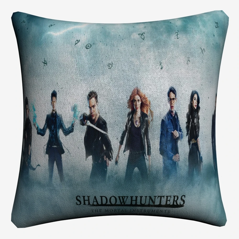 Чехлы для подушек из хлопка и льна Shadowhunters The Mortal Instruments 45x45 см мягкий чехол подушки