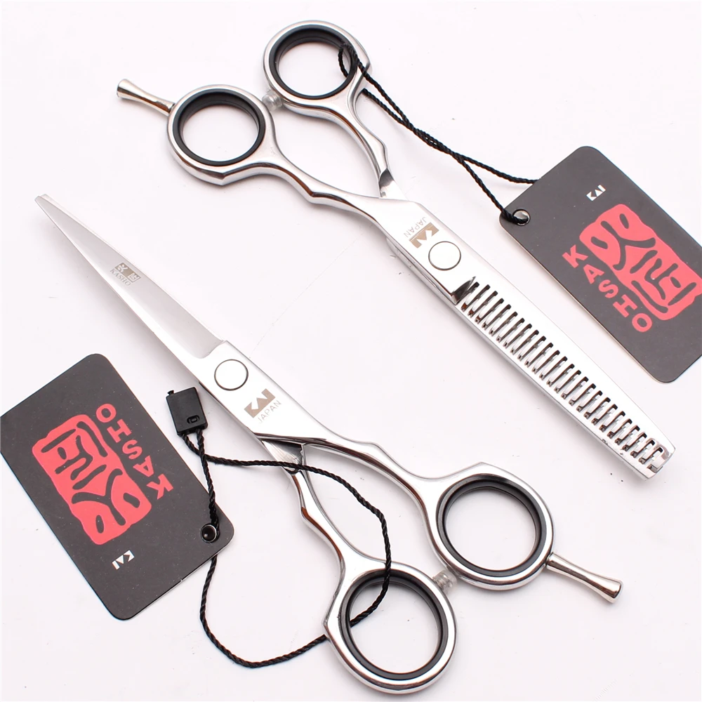 H1004 5.5&quot Japan Kasho Professional Hairdresser's Tools Cutting Shears Thinning Scissors Hair Clippers Human Set | Красота и