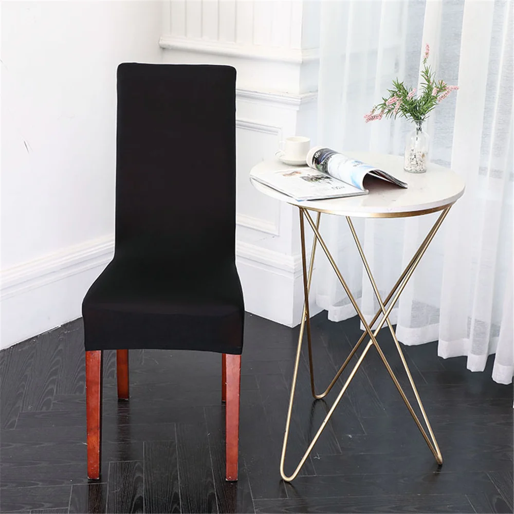 2 шт цветочный спандекс Чехол для стула однотонный стрейч эластичный столовый