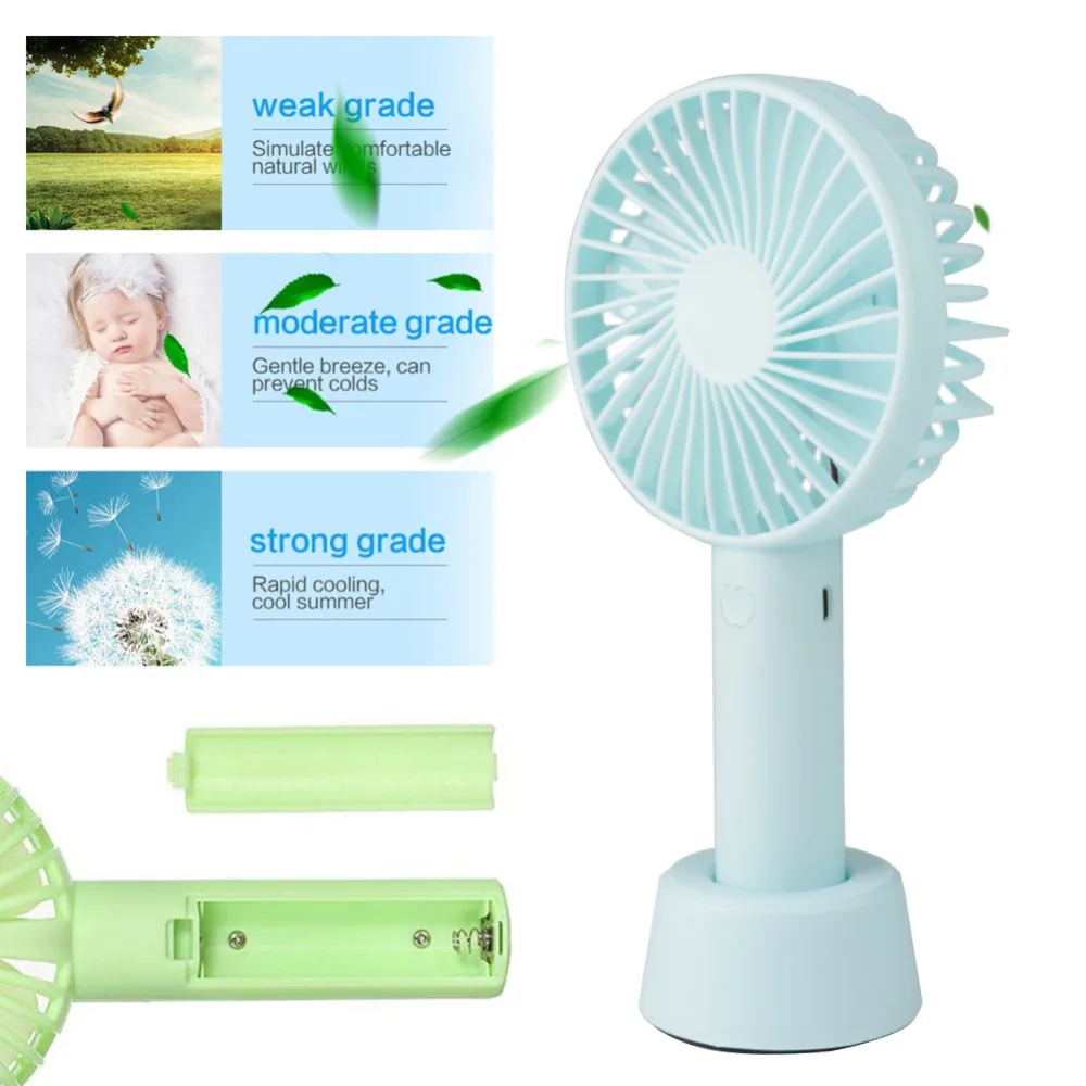 Новый портативный крутой Летний Мини ручной вентилятор с подставкой люлькой USB