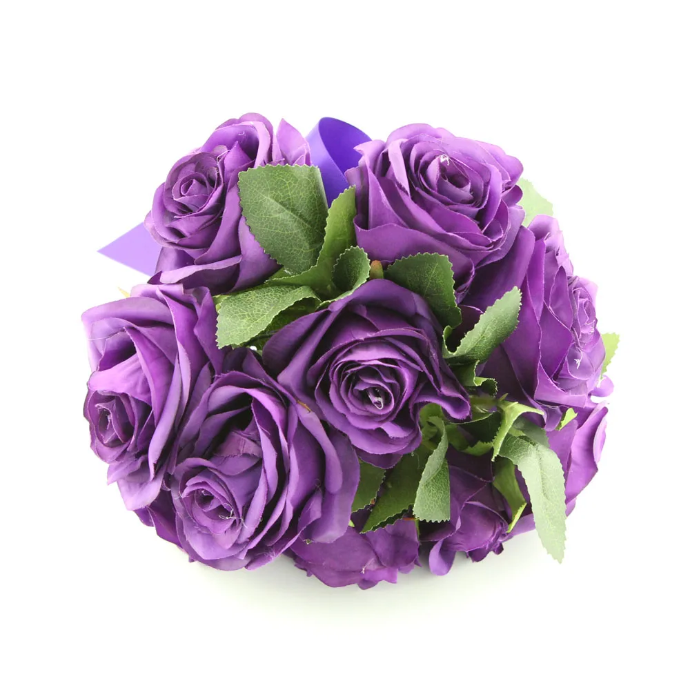 Inofinn фиолетовый букет невесты держащий цветы Романтическая свадьба Красочный