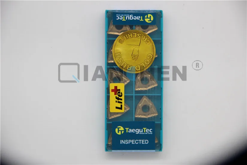 TaeguTec 10 шт./лот токарные инструменты WNMG080408 MT TT8125 карбидная вставка торцевая фреза