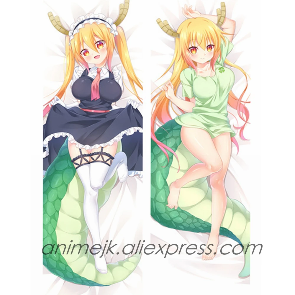 Аниме Miss Kobayashi's Dragon Maid Tohru Сексуальная дакимакура наволочка для тела Чехол Kobayashi-san Chi No Maid Подушка дракона чехол