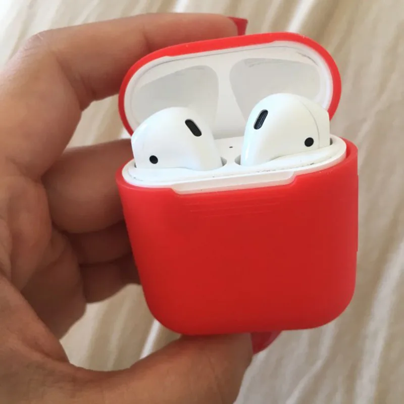 RBAYSALE для Airpod чехол силиконовый портативные Наушники Аксессуары Airpods Apple наушники