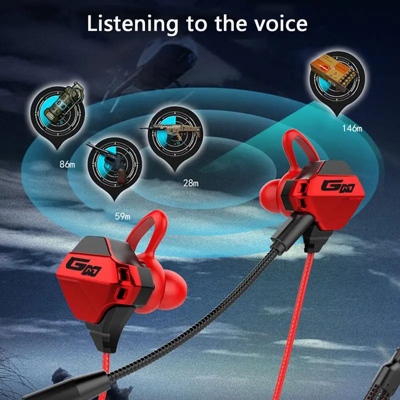G11 e-спортивные наушники съемный микрофон 3,5 мм 1,2 м провод HIFI звуковая гарнитура для игры PUBG