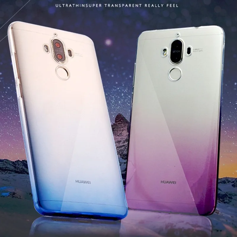Ultra thin Color Gradiet Tpu For Huawei P8 P9 P10 Lite 2017 Y5/Y6 II Compact GT3 GR5 Honor 8 7 5C 5X 4C Pro Case |