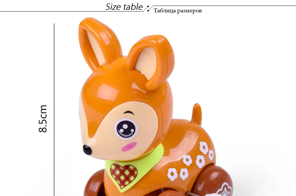 1 шт., смешная красочная заводная игрушка для малышей, олень, заводная Весенняя игрушка для новорожденных, заводная игрушка