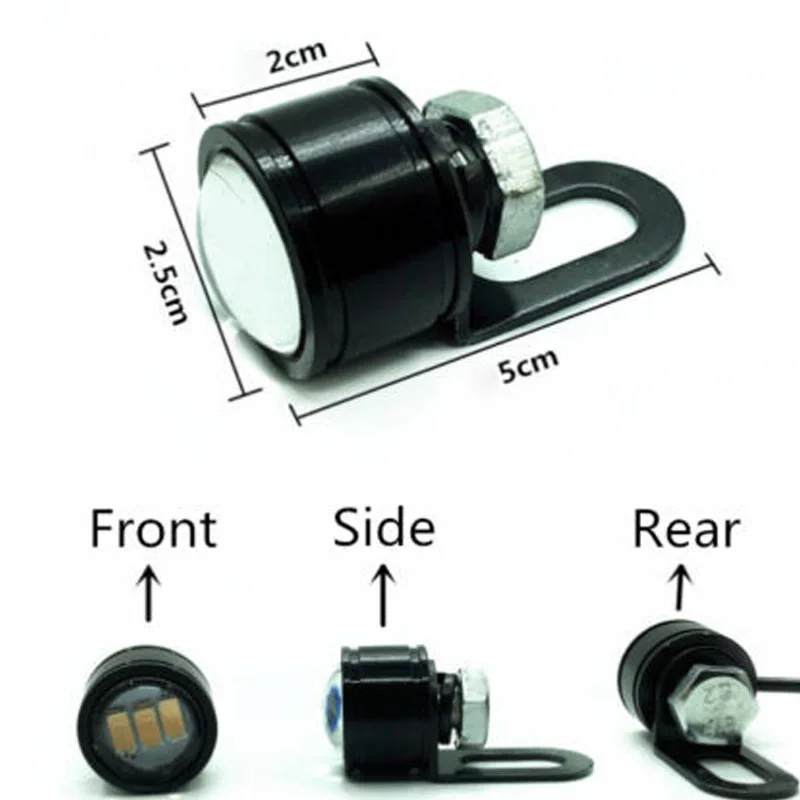 1 пара мотоцикл Точечный светильник со светло голубыми стеклами светодиодный
