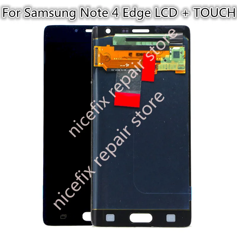 SUPER AMOLED для SAMSUNG Galaxy Note 4 Edge lcd N915 N915FD N915F ЖК дисплей с рамкой дигитайзер в сборе smnote