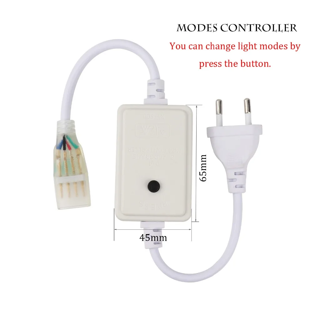 Светодиодный светильник полосы 2835 RGB лента SMD светодиодный ленты 144 s/M AC220V гибкая с