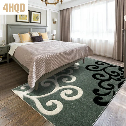 Living room Coffee table Simple modern bedroom Bedside blanket American pastoral home with rectangular carpet | Дом и сад