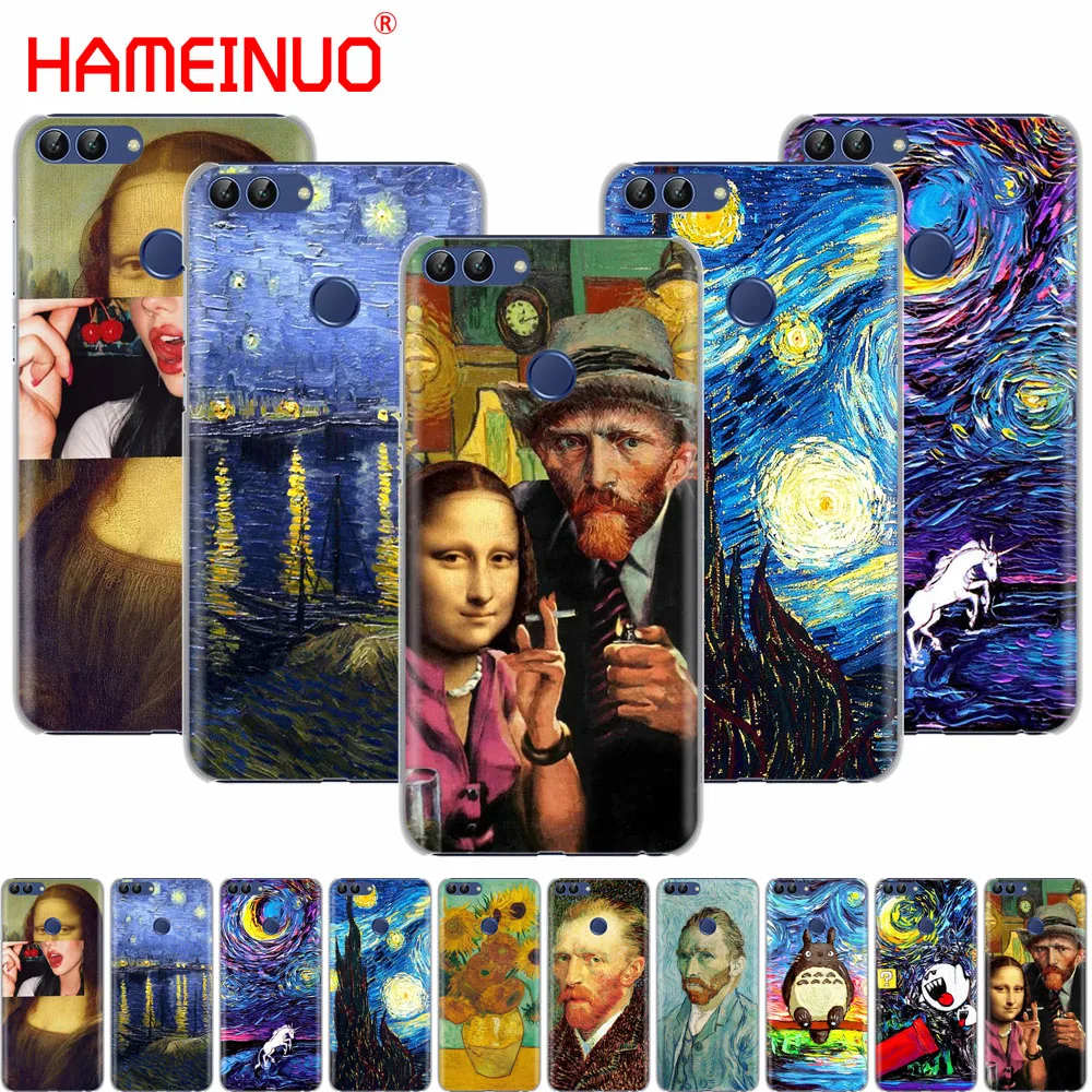HAMEINUO Van Gogh чехол для сотового телефона с изображением звездной ночи huawei Honor Y5 7C Y625