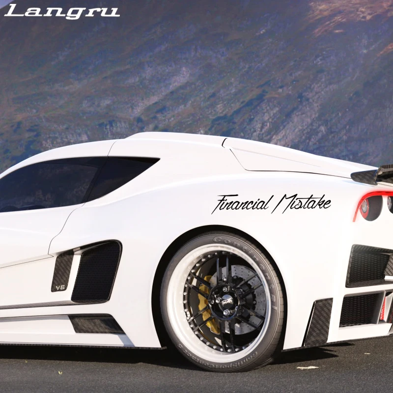 Langru Financial missit Наклейка Виниловая наклейка для стайлинга автомобиля Drift Illest Stance