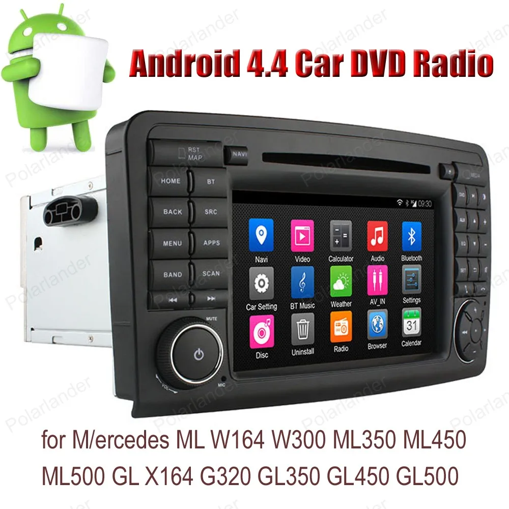 7 дюймовый автомобильный DVD плеер с радио Android 4 Для M/ercedes ML W164 W300 ML350 ML450 ML500 GL X164 G320