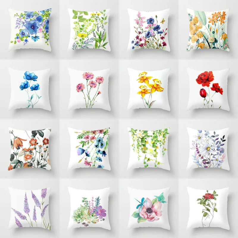 Elife полиэстер хлопок мультфильм завод цветок Роза наволочка пледы талии для