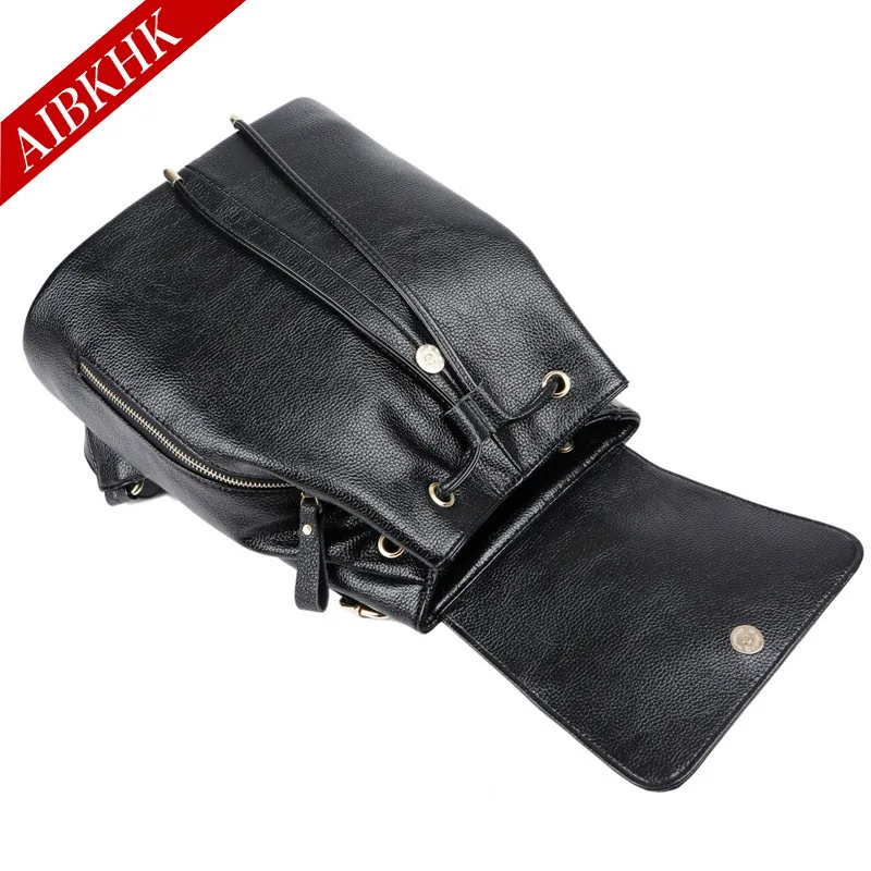 Женский рюкзак из сплит кожи высокого качества Женская Студенческая сумка для